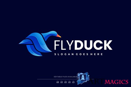 Fly Duck Gradient Logo