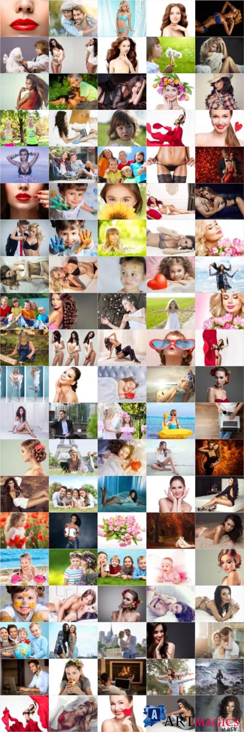 People, men, women, children, stock photo bundle vol 11