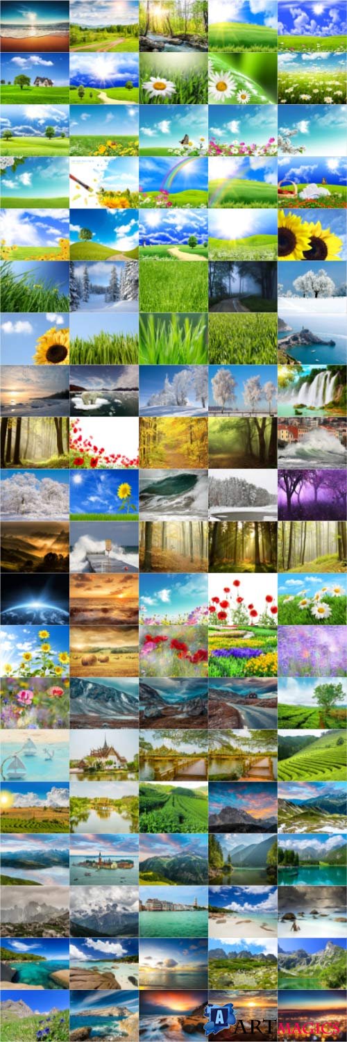 Nature, landscapes, stock photo bundle vol 1