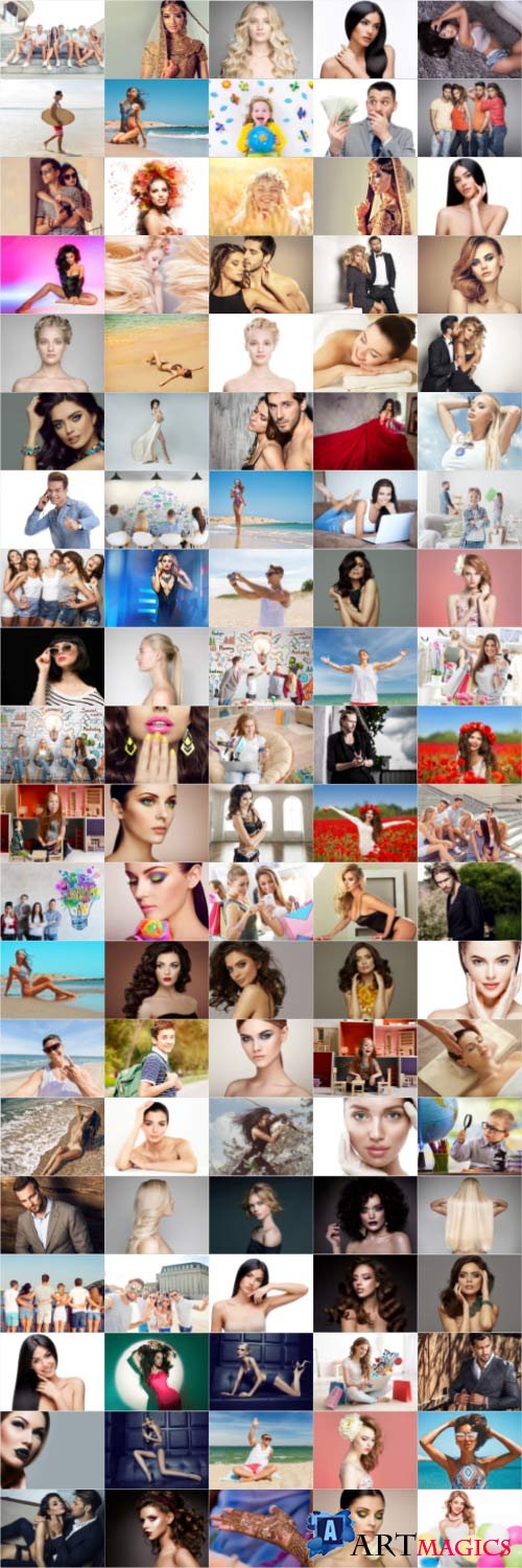 People, men, women, children, stock photo bundle vol 10