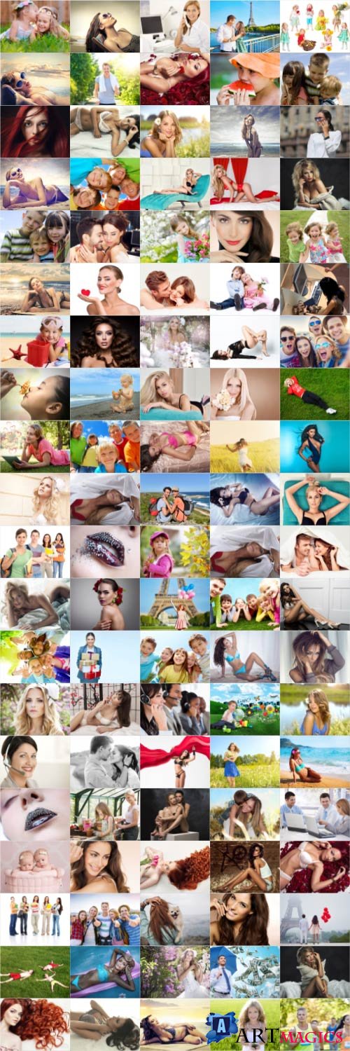People, men, women, children, stock photo bundle vol 1