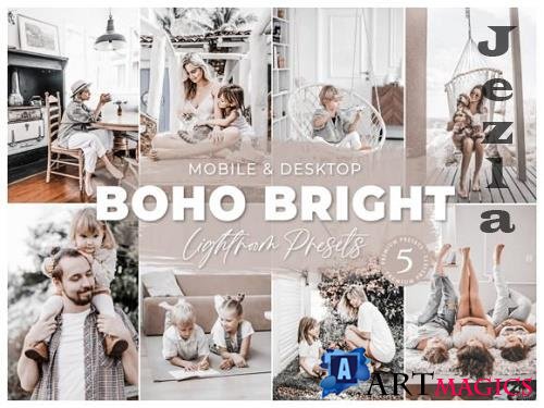 Boho Bright Mobile Desktop Lightroom Presets Lifestyle Instagram