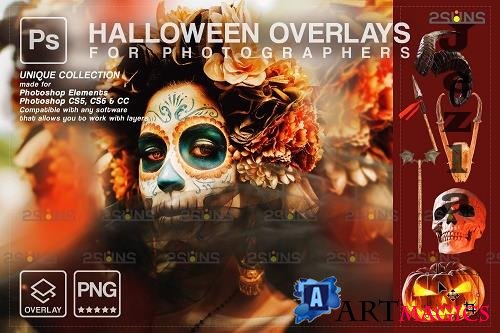 Halloween clipart Halloween overlay, Photoshop overlay V18 - 1584036