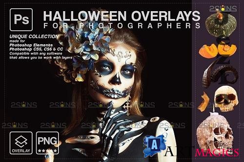 Halloween clipart Halloween overlay, Photoshop overlay V19 - 1584043