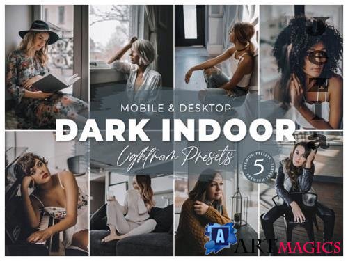 Dark Indoor Mobile Desktop Lightroom Presets Lifestyle Instagram
