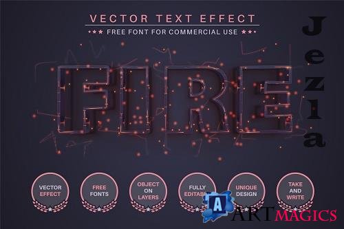 Fire - Editable Text Effect - 6515703