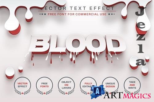 Origami Blood - Editable Text Effect - 6561251