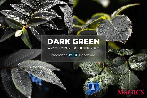Phtoshop Actions & Lightroom Presets - Dark Green