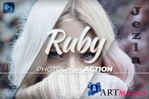 Titanium Ruby Coloring Photoshop Action