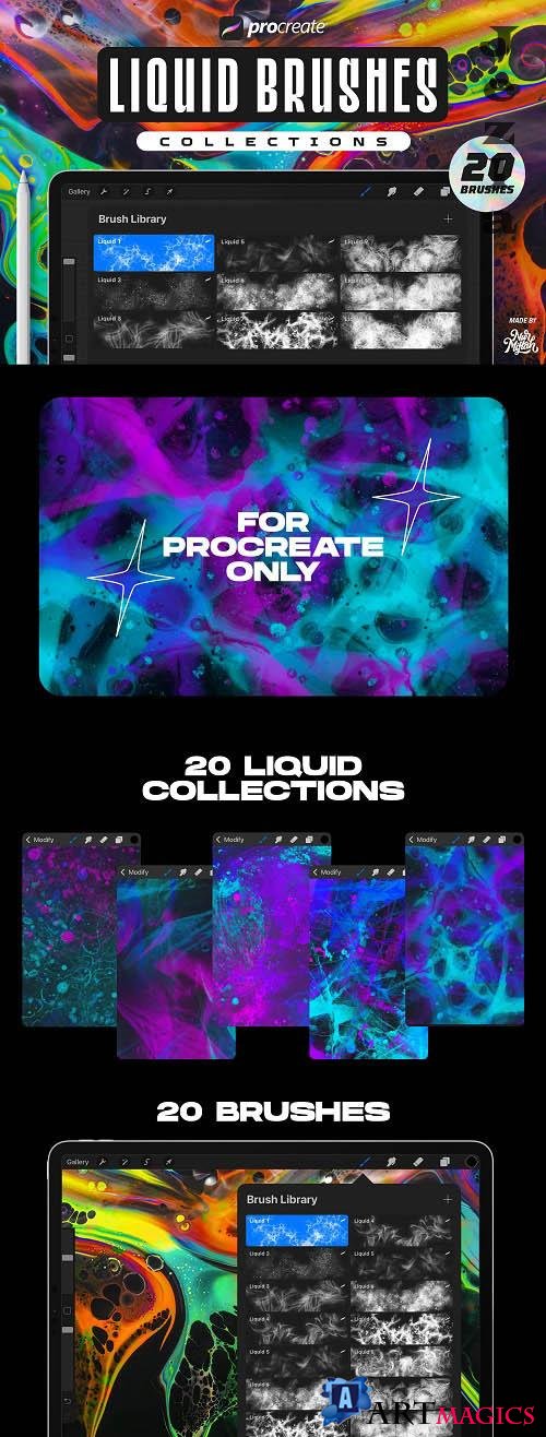 Procreate Liquid Brushes - 1628448