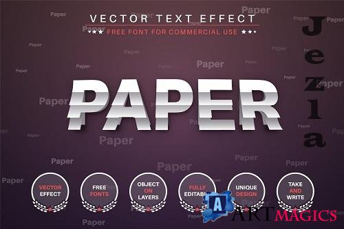 Paper Sticker - Editable Text Effect - 6577962