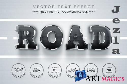 Road - Editable Text Effect - 6583749