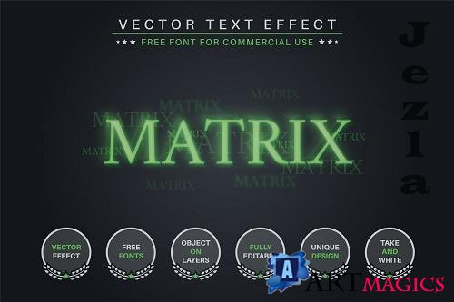 Matrix - Editable Text Effect - 6584032