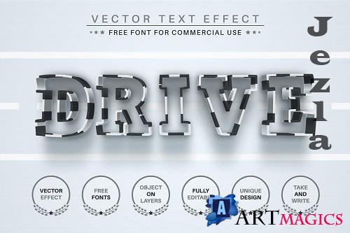 Drive - Editable Text Effect - 6583876