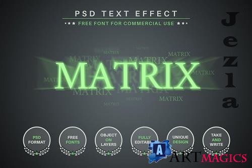 Matrix - PSD Editable Text Effect - 6584399