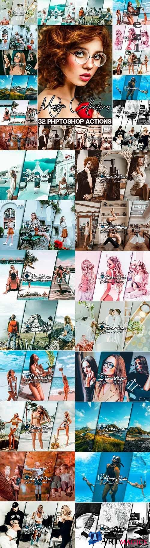 Master Collection 32 Photoshop Actions - 34071238