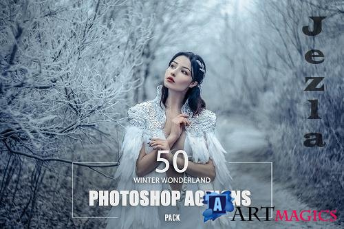 50 Winter Wonderland Photoshop Action - 6430409