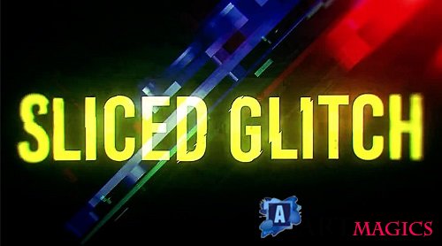 Sliced Glitch Titles 1048154 - Project for After Effects