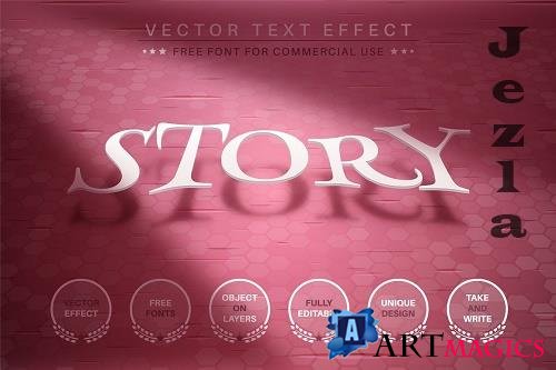 Pink Story - Editable Text Effect - 6603341