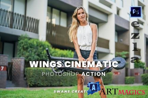 Wings Cinematic Photoshop Action