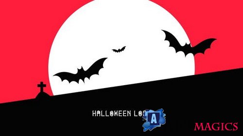 Flat Halloween Logo 24900618 - Project for After Effects (Videohive)