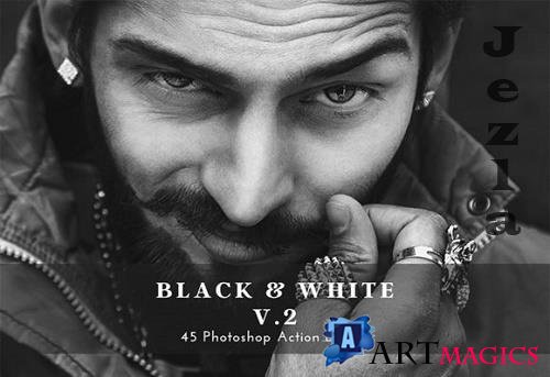 Black & White Photoshop Action Bundle V2