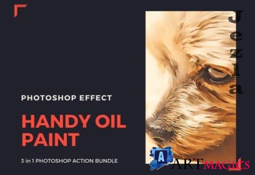 Handy Oil Paint PS Action Bundle