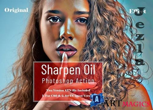 Sharpen Oil Photoshop Action - 6619347