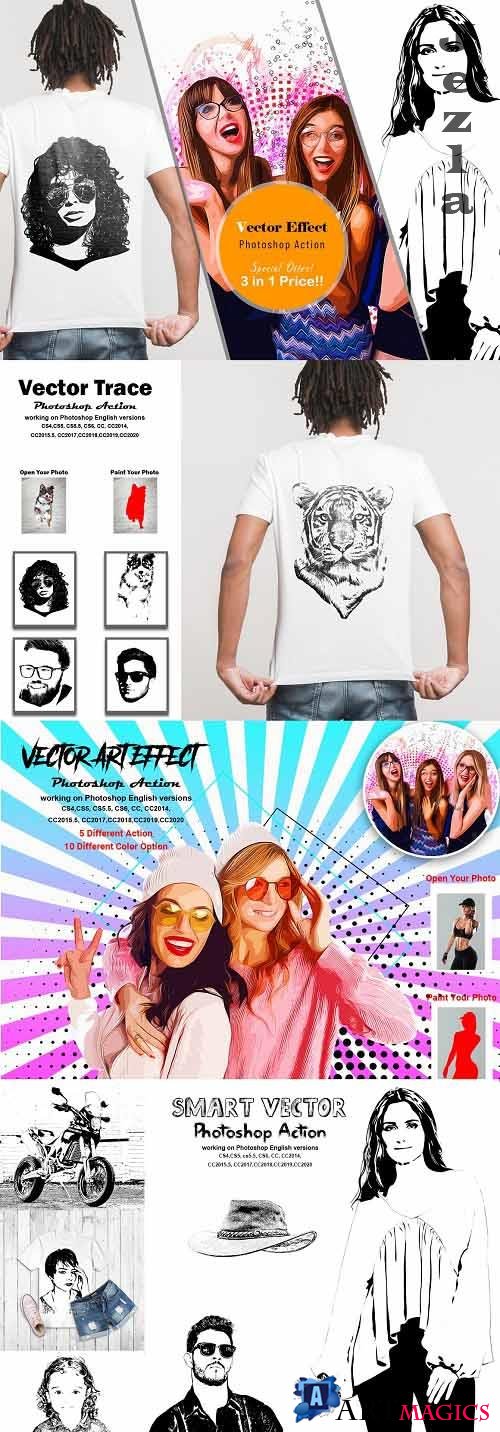 Vector Effect Photoshop Action - 6596069