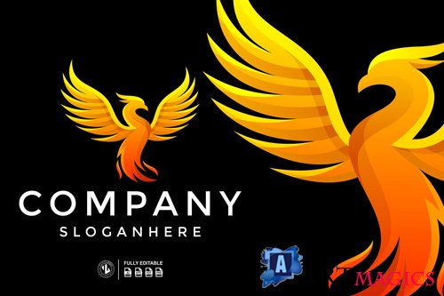 Eagle Gradient Logo Templates
