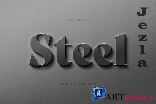 Sharp Steel Logo Mockup - 6606171