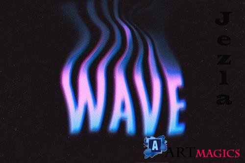 Dissolving Waves Text Effect - 6619527