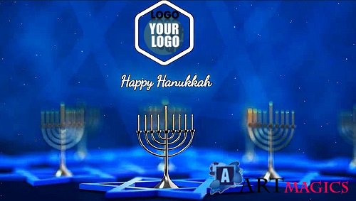Hanukkah Logo Reveal 1059601 - Project for After Effects
