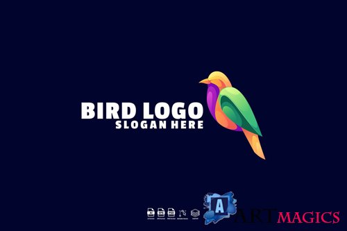 Bird Gradient Logo designs