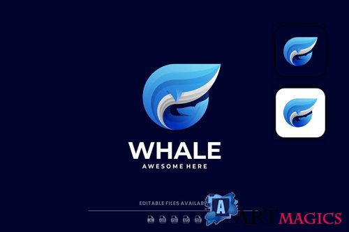 Whale Gradient Logo