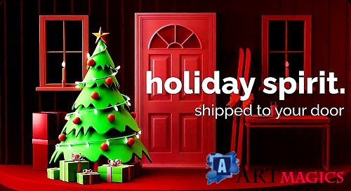 3D Holiday Delivery Greeting 1061122 - Premiere Pro Templates