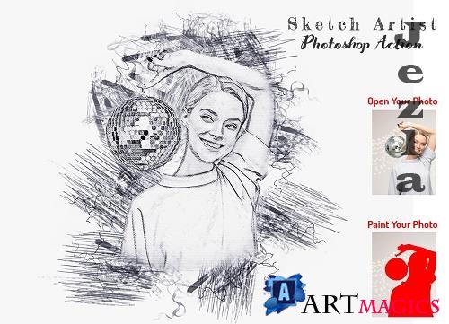 Sketch Artist Photoshop Action - 6638980