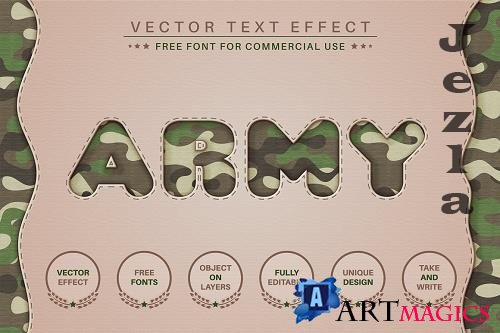 Military - editable text effect - 6639687