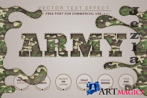 Army - Editable Text Effect - 6640146