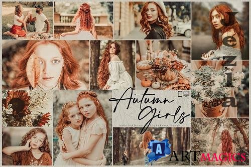 10 Autumn Girls Mobile & Desktop Lightroom Presets - 1636377