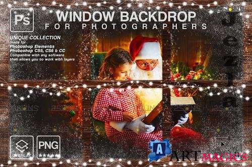 Christmas window overlay & Photoshop overlay V5 - 1668411