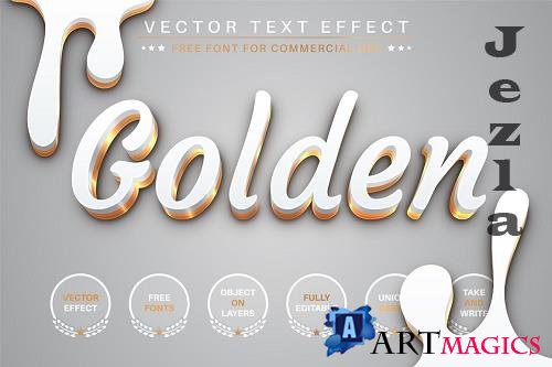 White Gold - Editable Text Effect - 6658005
