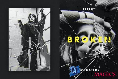 Broken Glass Effect for Posters