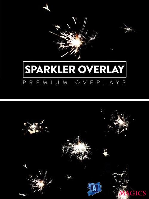 10 Sparkler Overlay HQ