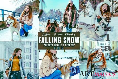 Falling Snow Photoshop Action & Lightrom Presets