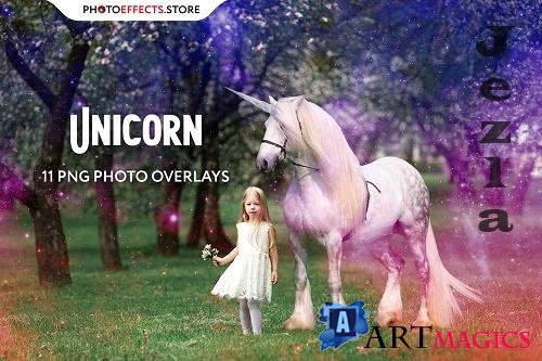 11 Unicorn Photo Overlays - 6652855