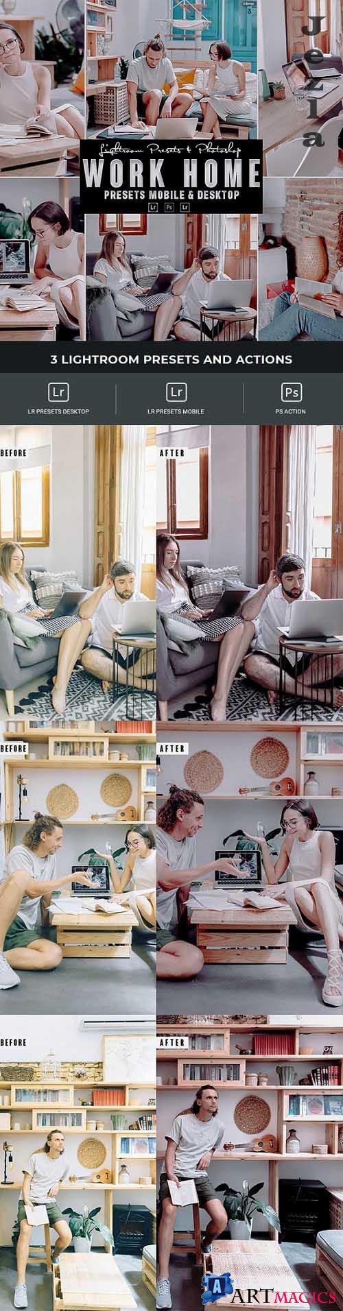 Work Home Photoshop Actions and Lightrom Presets - 34698528