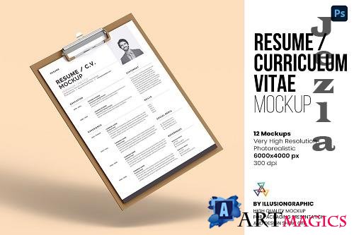 Resume - Curriculum Vitae Mockup - 6671352