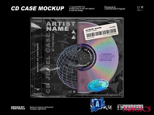 CD Jewel Case Mockup - 6521798