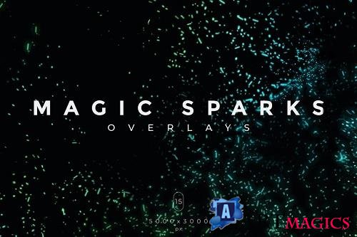 15 Magic Sparks Photo Overlays
